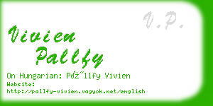 vivien pallfy business card